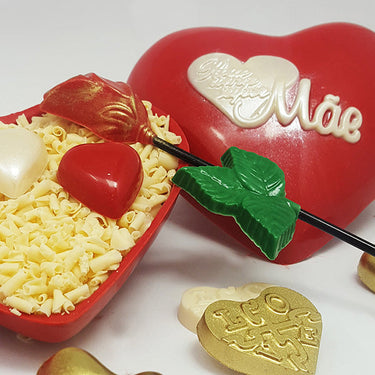 Forma De Chocolate - Forma De Chocolate Especial 3 Partes - Coração Super Mãe BWB57